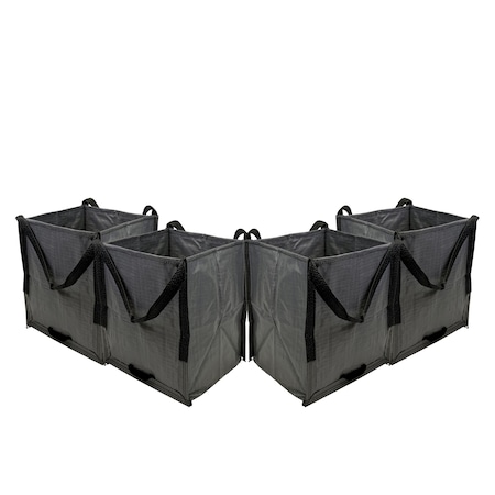 Durasack Up to 500 lbs. Reusable Tote Bags, Grey, 4 PK BB-1619GRY-4PK